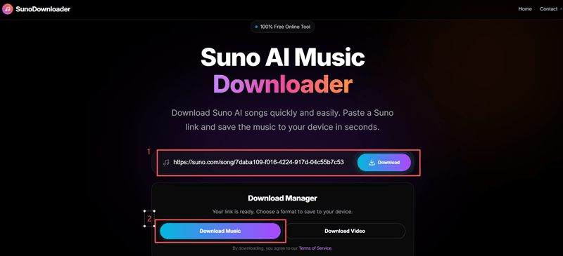 Download Suno AI Music Using SunoDown