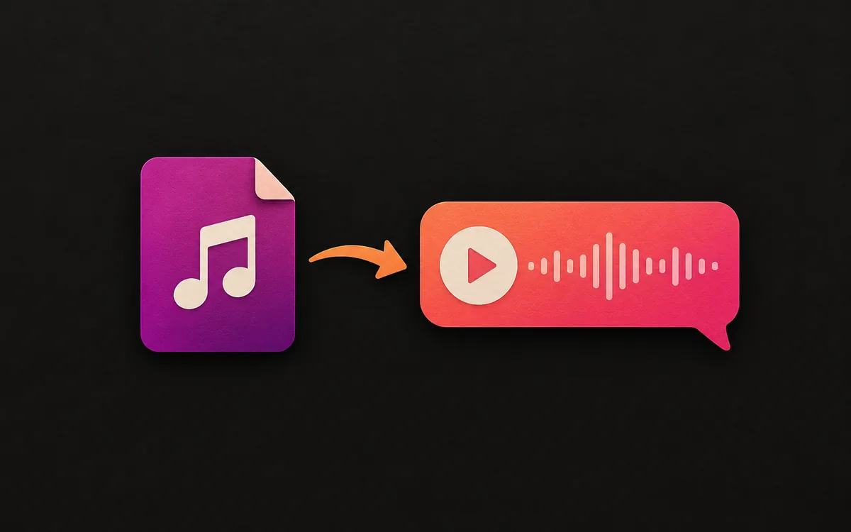 Music file shared in a chat message